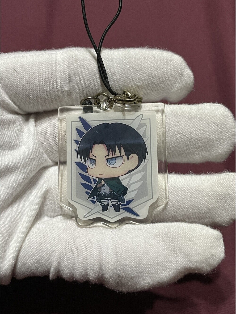 Levi Ackerman Acryl Strap Charm Attack on titan keychain Shingeki no kyojin